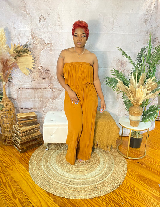 Pleated Jumpsuit