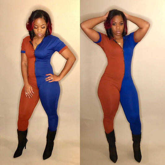 “Two/Tone Jumpsuit